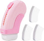 3+1 Pack Rubber Erasers Sliding Retractable Eraser, Soft Cute Erasers Push Pull Large Pencil Erasers with Plastic Sleeve 3 Refill Eraser for School Students Kids Office Home Supplies, Pink