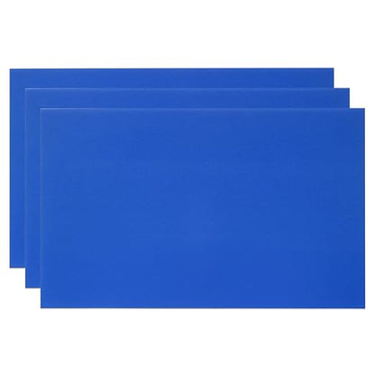 PATIKIL 6x10 Inch Anodized Aluminum Sheet Metal, 3Pcs Laser Plates Engraving Blanks 0.5MM Thin Rectangle for Crafting DIY House Laser Engraving, Blue