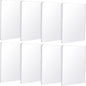Threlaco 8 Pack Monoprinting Print Plates 5 x 7 Inch Reusable Silicone Plate Class Printing Plates for Press Art Printmaking for Card Making, Scrapbooking, Art Craft Scrapbooking and Journaling