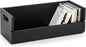 1 Set Wooden CD Storage Box Holder Shelf Cassette Tape Display Racks with Carrying Handles, Organizer Shelf for Movie Cases, DVDs, Each Set Can Store up to 36 Pcs CDs (Black)