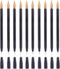 EXCEART Scratch Brush 10 Pcs Set Black Plastic Scratch Painting Pens for Art Drawing and DIY Creative Project Scratchboard Tools