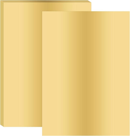 PATIKIL 11.7x8.3" Hot Stamping Foil Paper Sheet, 20 Sheets A4 Heat Transfer Hot Stamping Paper Foil for Leather DIY Logo Decor Craft Gift Package Scrapbook Card, Light Gold