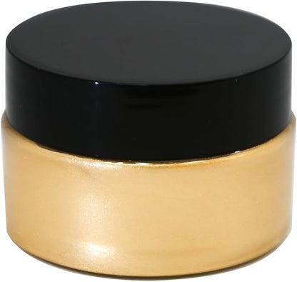Shimmer Metallic Acrylic Paint Metallic Chalk Paste 1.7oz/50ml Gold, Ideal for Wood/T-Shirts/Glass/Stone, DIY Crafts Projects Glitter Pearlescent Golden Pigment Suitable for Beginners Artists