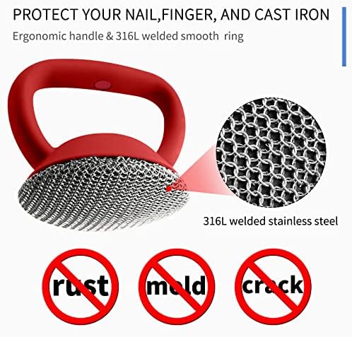 Herda Cast Iron Cleaner Scrubber - Image 4