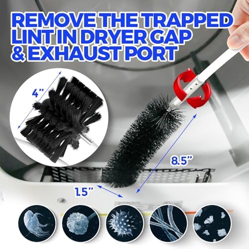 Holikme Dryer Vent Cleaner Kit - 40Ft Flexible Lint Brush - Image 4