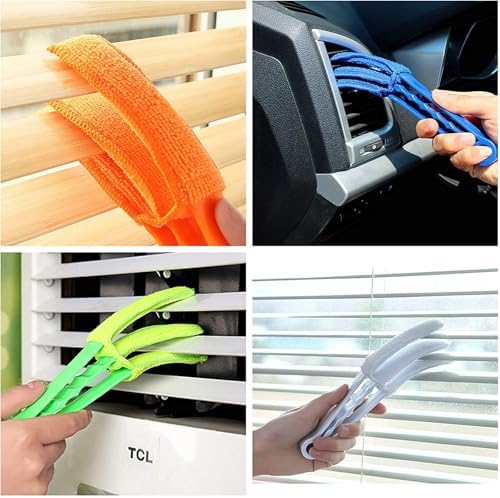 Window Shutter Cleaner Duster Brush, Microfiber Window Blind Cleaning Tool - Image 5