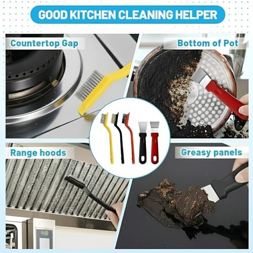 23Pcs Crevice Cleaning Brush Set, Hard Bristle Scrub Brushes Tools - Image 4