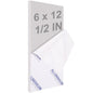 6061 T651 Aluminum Sheet Metal 6 x 12 x 1/2 (12.7MM) Inch Flat Plain Aluminum Plate Covered with Protective Film, Heat Treatable Rectangle 0.50" Thick Aluminum Metal Plate for Industrial, Crafting