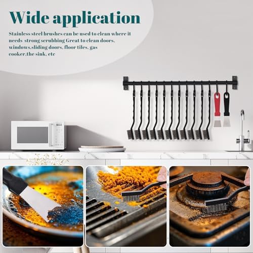 20 Pcs Mini Wire Brush Stainless Steel Brush Set, Masonry Brush Wire Brush - Image 5