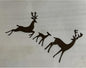 Lapoo Festivals Metal Cutting Die for Scrapbooking - Durable, Cut Stencils for DIY Scrapbook Photo Album Decorative Paper Card, Card Making Supplies, Embossing (Three Elk 2.4 x 1.9 in)
