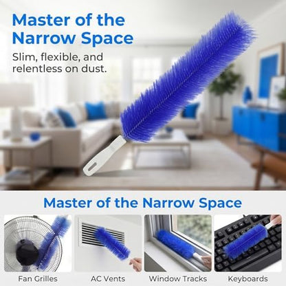 Bendable Microfiber Head, Fan Cleaner Brush Reusable Dust Remover Washable ldeal - Image 3