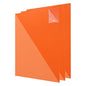 uxcell 3Pcs Acrylic Sheets 12x12 Inch Acrylic Panel 1/8 Inch-3mm Plastic Board for Picture Frames Sign Holders DIY Display Projects Craft, Clear Orange