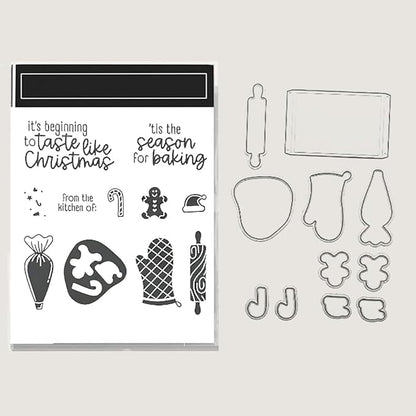 2025-2026 Stamps and Dies for Card Making, Stamps and Dies Set 2025 for Christmas and Halloween, Die Cut DIY Various Festivals Album Scrapbooking Birthdays Greeting Card (M4342)