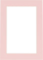 8x10 Mat Bevel Cut for 5.5x8.5 Photos - Acid Free Soft Pink Precut Matboard With Backing Board and Crystal Clear, Self Seal Photo Mat Bag - For Pictures, Photos, Framing - 4-ply Thickness