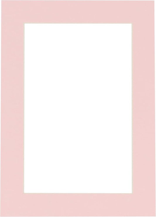 11x14 Mat for 8.5x11 Photo - Precut Soft Pink Picture Matboard for Frames Measuring 11 x 14 Inches - Bevel Cut Matte to Display Art 8.5 x 11 Inches - Acid Free ONE MAT with Backing Board & Clear Bag