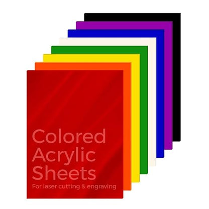 KastLite Colored Acrylic Sheets Nominal 18" x 18" - Plastic Sheet Easy to Cut, Saw, Shape, Laser Cut - Ideal for Arts & Crafts & DIY Projects- Durable, Lightweight, Scratch Resistant - Yellow 8 Pack