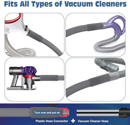 PetOde 2Pcs Dryer Vent Cleaner Kit Universal Vacuum Hose Attachment & Brush - Image 3