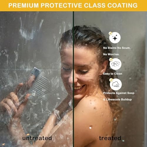 Frameless Sliding Shower Door 56–60 inch W x 76 inch H, Sliding Shower Door - Image 7