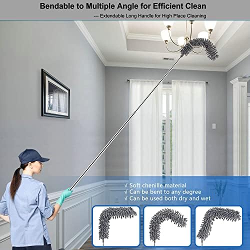 Microfiber Duster Kit High Reach Ceiling Fan Duster - Image 3