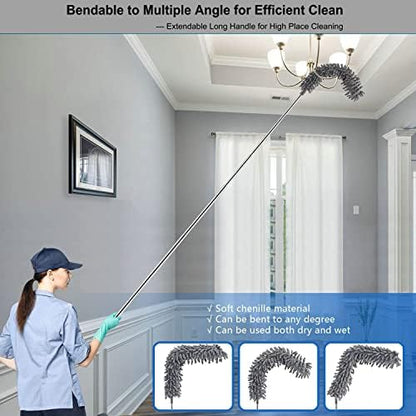 Microfiber Duster Kit High Reach Ceiling Fan Duster - Image 3