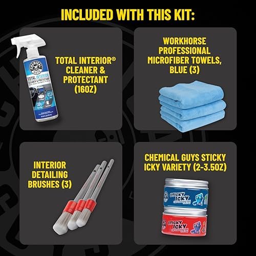 Chemical Guys, 10-Piece Interior Cleaning Kit, Gel & Bag - Image 6