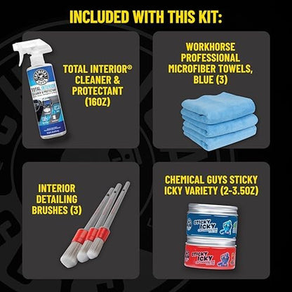 Chemical Guys, 10-Piece Interior Cleaning Kit, Gel & Bag - Image 6