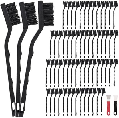 60 PCS Mini Nylon Brush Set，Masonry Brush Nylon Bristle by Unknown