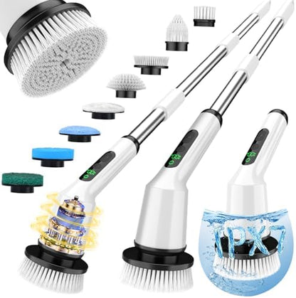 Electric Spin Scrubber for Bathroom, Shower Scrubber by CTMAST