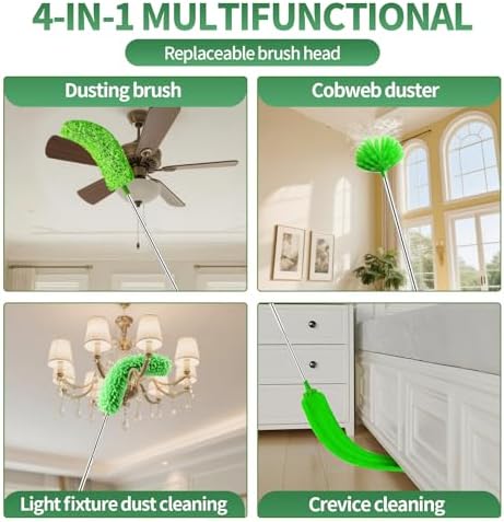 dusters for Cleaning extendable Long Handle，Webster Cobweb Duster - Image 2
