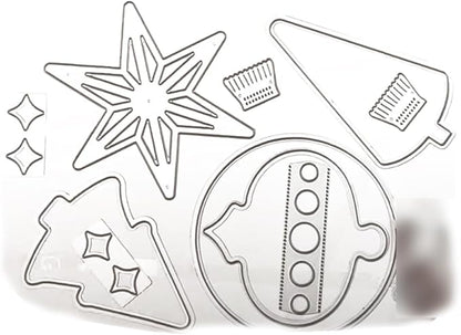 2025-2026 Stamps and Dies for Card Making, Stamps and Dies Set 2025 for Christmas and Halloween, Die Cut DIY Various Festivals Album Scrapbooking Birthdays Greeting Card (M4296)