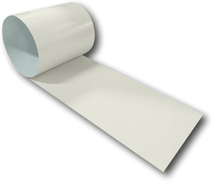 Eagle 1:24 Gauge KYNAR 500 Sheet Metal Flashing Rolls-10 FT Long-Heavy Duty Pre-Finished Rolls-Commercial Grade-Roofing Flashing, Fascia Cover, Coping Cap-Multiple Sizes (24" x 10 FT, Sandstone)
