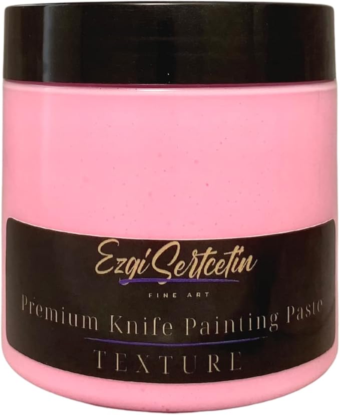 Premium Palette Knife Painting Paste|Texture Paste|Authentic Bright Colors|Ready to Use|Easy to Apply| 6oz (Pastel Neon Pink)