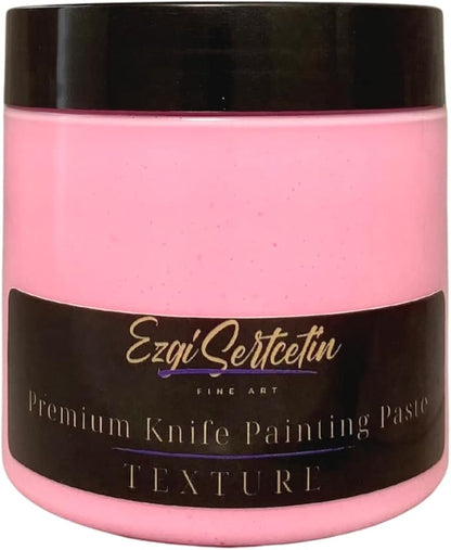 Premium Palette Knife Painting Paste|Texture Paste|Authentic Bright Colors|Ready to Use|Easy to Apply| 6oz (Pastel Neon Pink)