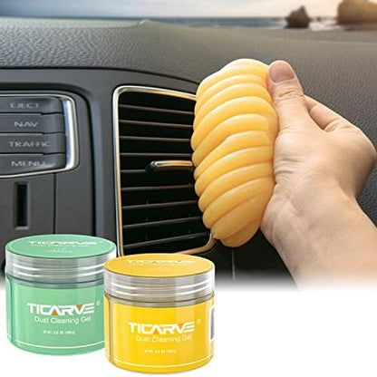TICARVE 2pack Cleaning Gel for Car Putty Slime Car Accessories Cleaner Kit by TICARVE