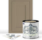 ALL-IN-ONE Paint, Durable cabinet and furniture paint. Built in primer and top coat, no sanding needed. Includes our 30 featured color card - Seadrift (warm, earthy tan), Quart