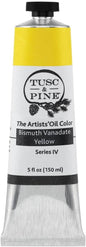 Tusc & Pine Artist Oil Paint - Bismuth Vanadate Yellow, 150 ml, Non-Yellowing, Rich & Creamy Consistency, Maximum Pigment Load, Small Batch Milled Oil Paints Made in the USA for Professional Artists