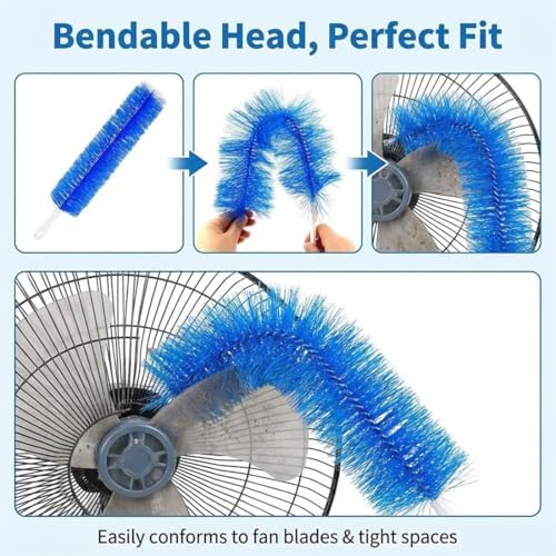 Ultimate Dusting Tool, Fan Cleaning Brush, Bendable Microfiber Head, Flexible - Image 3