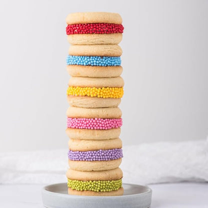 Sweets Indeed Dye-Free Rainbow Sprinkle Mix – 2.75 oz 6-Cell Jar | Natural Rainbow Sprinkles in Dye-Free Colors | Clean-Label Baking Decorations for Cookies, Cupcakes & Desserts