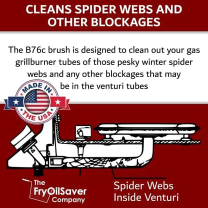 Gas Grill Tube Cleaner with Spring Stem - Image 3