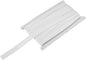 MECCANIXITY Double Fold Bias Tape for Sewing 5/8 Inch x 12 Yards Satin Pre-fold Continuous Binding Tape for Seaming Quilting Hemming Binding DIY Crafts, White
