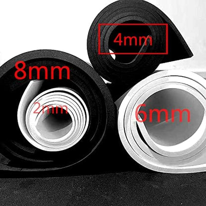 Labzhang Black EVA Foam Cosplay, 1 Piece of 2mm Craft Foam,Cosplay Foam, 14" x 39" Ultra-high Density 80 kg/m3 EVA Foam Sheets