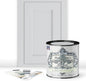 ALL-IN-ONE Paint, Durable cabinet and furniture paint. Built in primer and top coat, no sanding needed. Includes our 30 featured color card - Heathered Gray (light cool gray), Quart