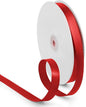 5/8 Inch 100 Yards Satin Ribbon Red, Solid Color Fabric Ribbon for Gift Wrapping, Wedding, Polyester Gift Ribbon for Birthday Party Decoration, Valentine's Day, Craft, Hair, Floral, Sewing