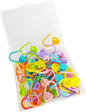 JOSDIOX 60-Piece Crochet Knitting Markers - Locking Stitch Pins, Plastic Safety Pins, Weave Stitch Counter for Clips Yarn (10 Colors)