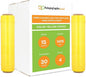 PSBM Yellow Stretch Wrap, 15 Inch x 1476 Feet, 4 Pack, Tinted Pre-Stretched Shrink Wrap Film for Moving, Packaging, Pallet Wrapping