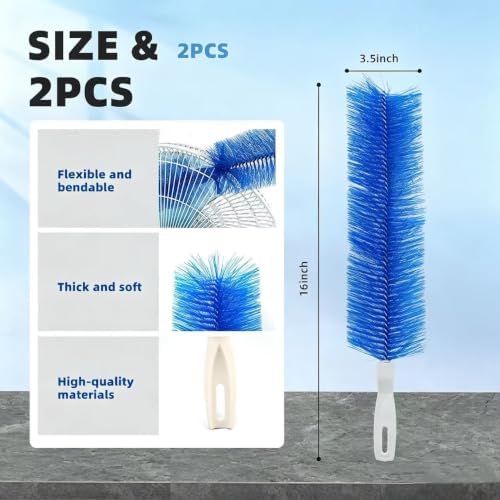 Bendable Fan Dust Cleaner Brush, Mixed Duster Tool - Image 2