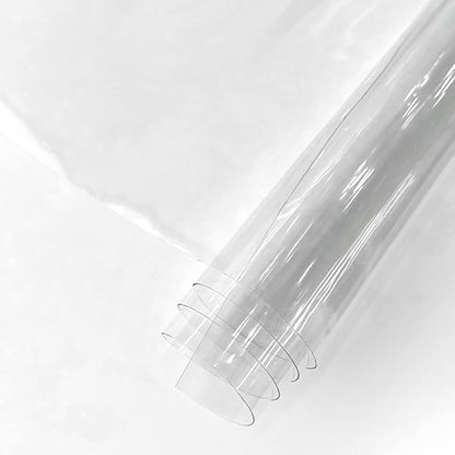 HYANG Transparent PVC Super Clear Holographic Vinyl Sheets 1 Roll 11.8''x47'' (30cmx120cm) for DIY Bows Earrings Bags DIY Crafts Making (HY-101)