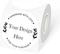 3 Inch White Round Thermal Sticker Labels, Waterproof Circle Direct Thermal Labels, Multi-Purpose Self-Adhesive Sticker Label for DIY Logo Design- 200 Sheet/Roll