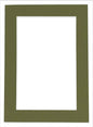 Poster Palooza 8x10 Mat for 6x8 Photo - Precut Dill Green Picture Matboard for Frames Measuring 8 x 10 Inches - Bevel Cut Matte to Display Art Measuring 6 x 8 Inches - Acid Free ONE MAT