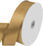 1-1/2" Wide x 100 Yards Solid Color Dark Gold Satin Ribbon, Fabric Satin Ribbon for Gift Wrapping, Wreath, Wedding Party Decoration and Other Sewing Projects (Champagne Gold)
